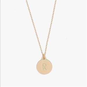kate spade R initial necklace